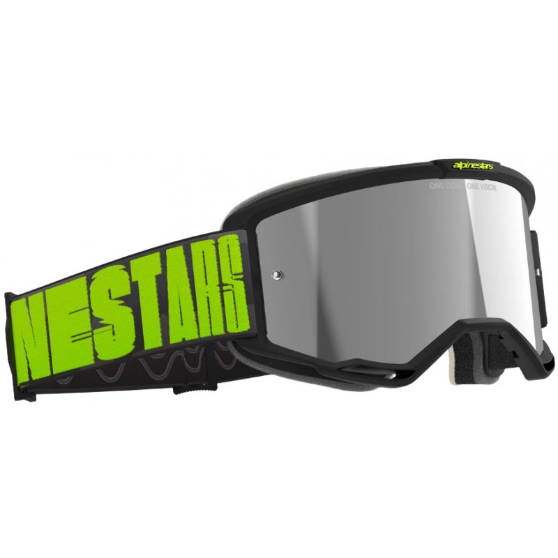 Мотоокуляри Маска Alpinestars Vision 5 Hollow Charcoal/Yellow -Silver