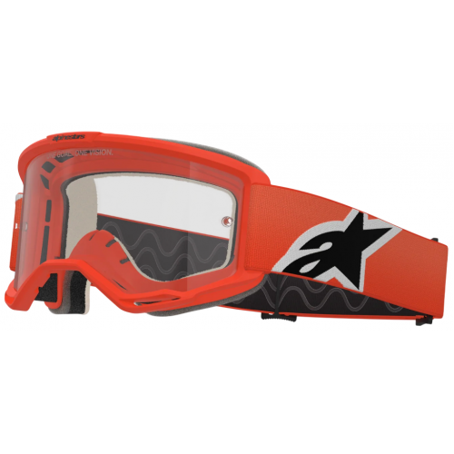 Мотоочки кроссовые Alpinestars Vision 5 Corp Orange -Clear