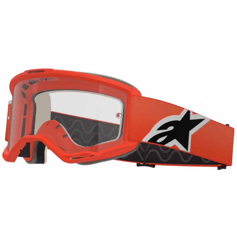 Мотоочки кроссовые Alpinestars Vision 5 Corp Orange -Clear
