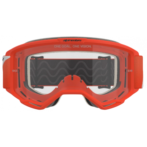Мотоочки кроссовые Alpinestars Vision 5 Corp Orange -Clear