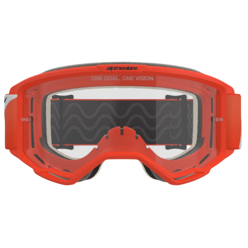 Мотоочки кроссовые Alpinestars Vision 5 Corp Orange -Clear