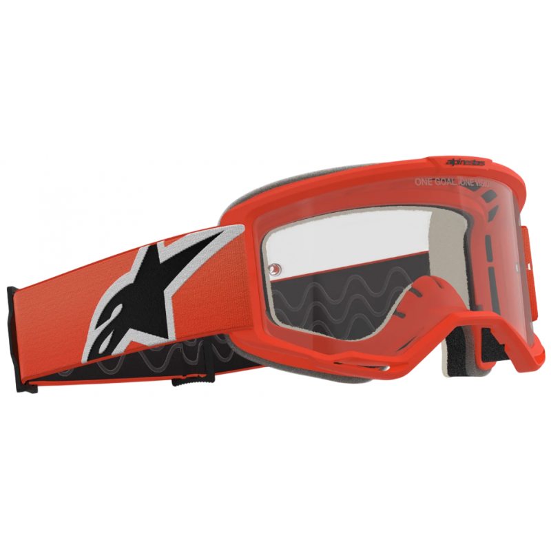Мотоочки кроссовые Alpinestars Vision 5 Corp Orange -Clear