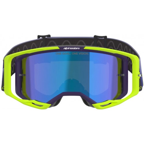 Мотоокуляри Маска Alpinestars Vision 8 Corp Purple/Yellow -Blue