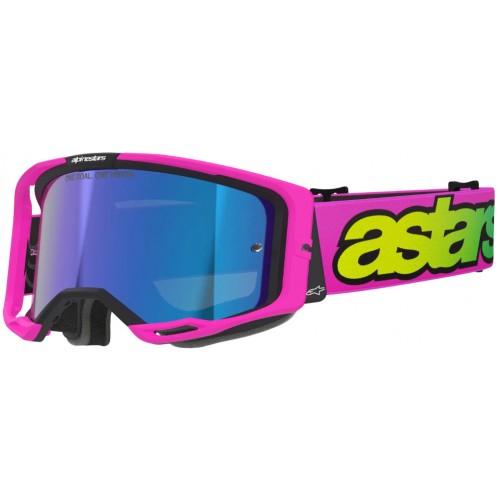Мотоокуляри Маска Alpinestars Vision 8 Vista Pink/Yellow -Blue