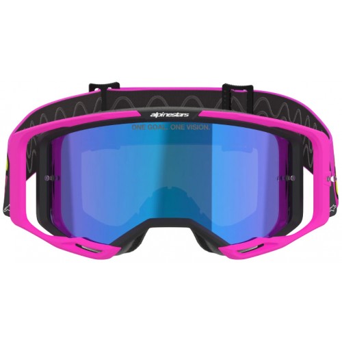 Мотоокуляри Маска Alpinestars Vision 8 Vista Pink/Yellow -Blue