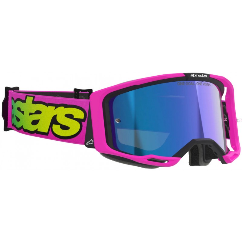 Мотоокуляри Маска Alpinestars Vision 8 Vista Pink/Yellow -Blue