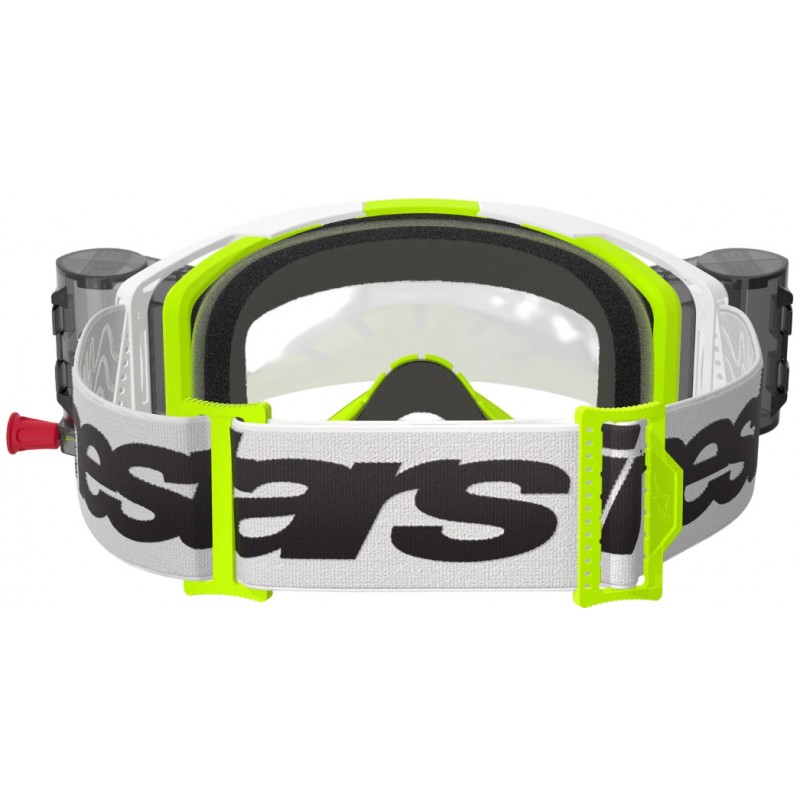 Мотоокуляри Маска Alpinestars Vision 8 Wordmark White/Yellow -Silver