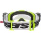 Мотоокуляри Маска Alpinestars Vision 8 Wordmark White/Yellow -Silver