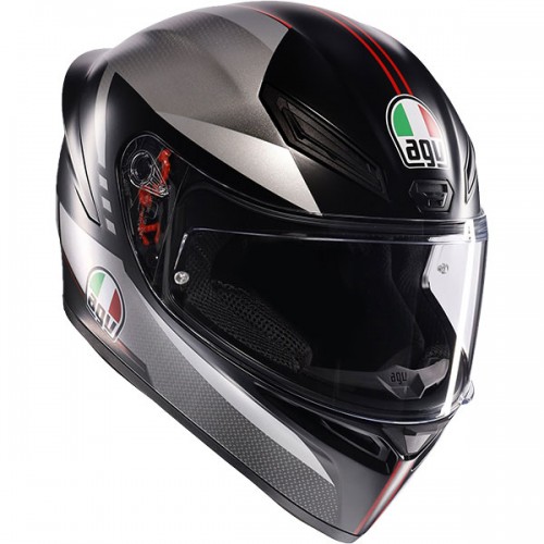 Мотошлем AGV K-1 S E2206 Lap Matt Black/Grey/Red