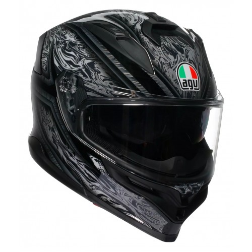 Мотошолом AGV K7 Damascus Black/Silver