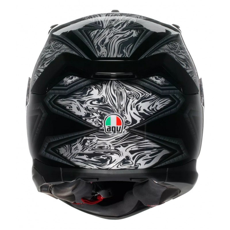 Мотошолом AGV K7 Damascus Black/Silver