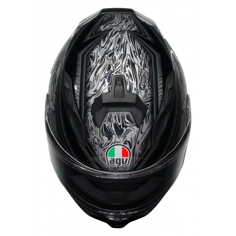 Мотошолом AGV K7 Damascus Black/Silver