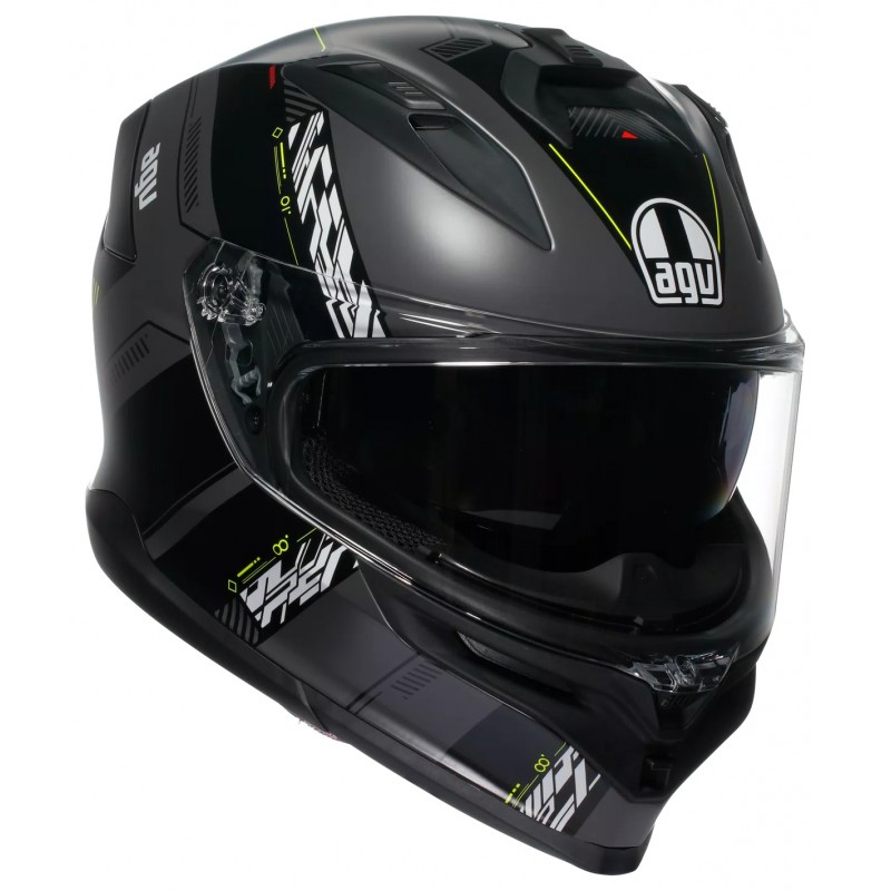 Мотошолом AGV K7 Kyber Matt Grey/Yellow