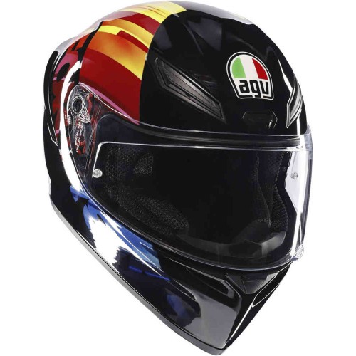 Мотошлем AGV K-1 S E2206 Pulse 46 Black Red