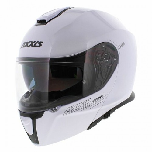Мотошлем Axxis Gecko SV Solid A0 White Gloss