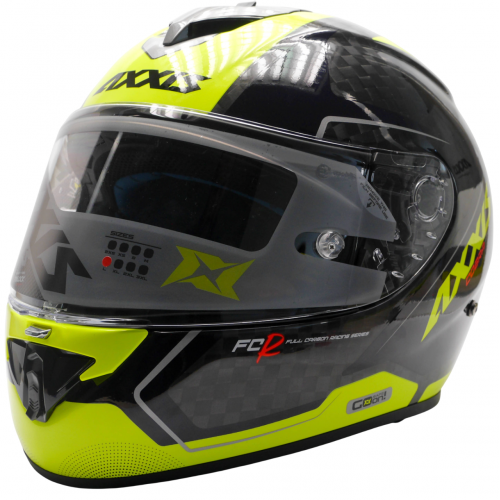 Мотошлем Axxis Cobra Rage A3 Yellow