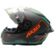 Мотошлем Axxis Cobra Rage A16 Black Green Matt