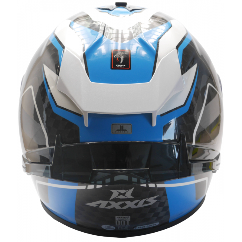 Мотошлем Axxis Cobra Rage A2 White Blue