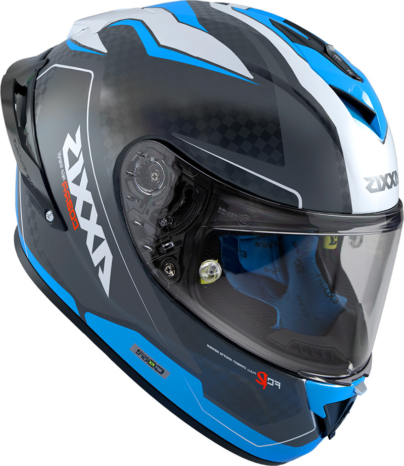 Мотошлем Axxis Cobra Rage A2 White Blue купити від 14 080 грн. в