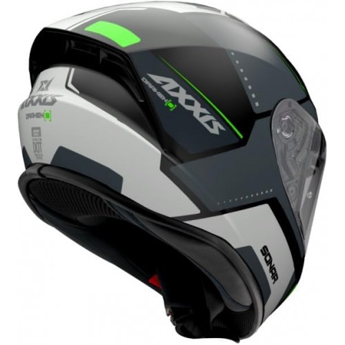 Мотошлем Axxis Draken S Sonar B16 Green Matt