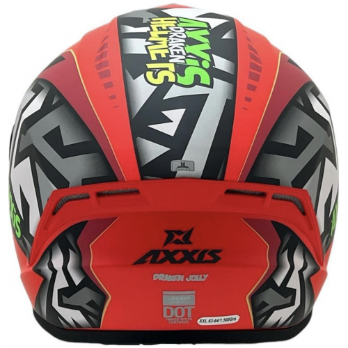 Мотошлем Axxis Draken S Jolly C5 Red