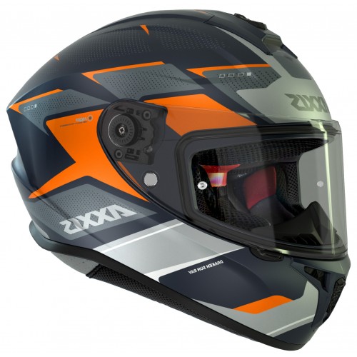 Мотошлем Axxis Draken S Sunray C4 Blue Grey Orange Matt