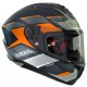 Мотошлем Axxis Draken S Sunray C4 Blue Grey Orange Matt