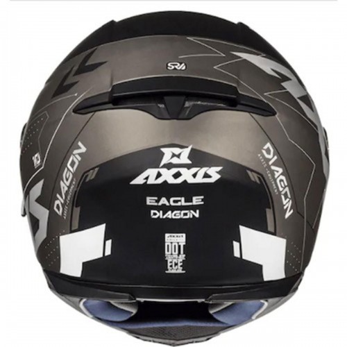 Мотошлем Axxis Eagle SV Diagon D3 White Matt
