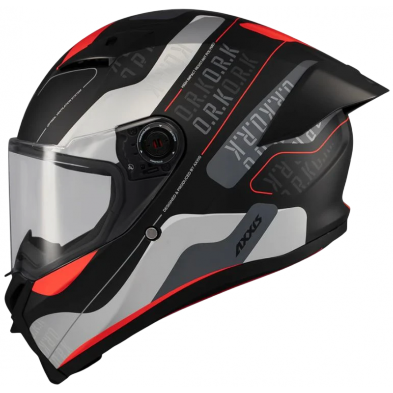 Мотошлем Axxis Fenix Ork B5 Red Matt