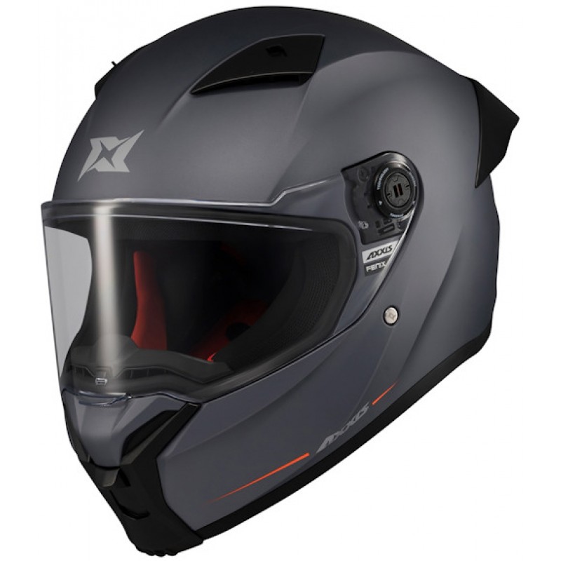 Мотошолом Axxis FF132 Fenix Solid A12 Matt Gray