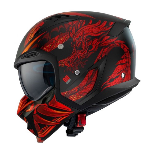 Мотошлем Axxis Hunter SV ONI B5 Red Matt