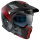 Мотошлем Axxis Hunter SV Block B5 Black Red Grey Matt