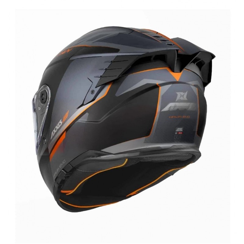 Мотошлем Axxis Hawk SV EVO Titan B4 Orange Matt