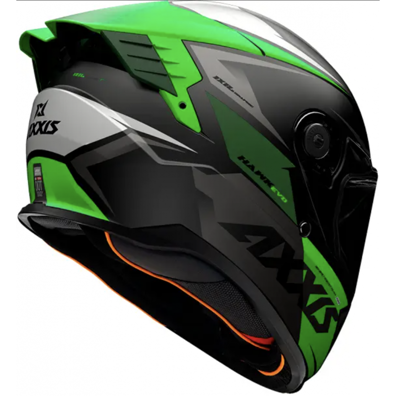 Мотошлем Axxis Hawk SV EVO IXIL A6 Green Matt