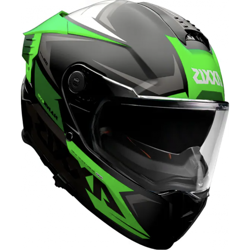 Мотошлем Axxis Hawk SV EVO IXIL A6 Green Matt
