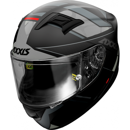 Мотошолом Axxis Racer GP SV Fiber Tech B2 Black Gray Matt