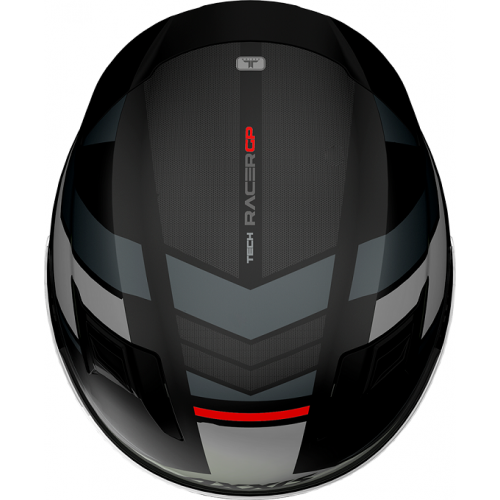 Мотошлем Axxis Racer GP SV Fiber Tech B2 Gray Matt