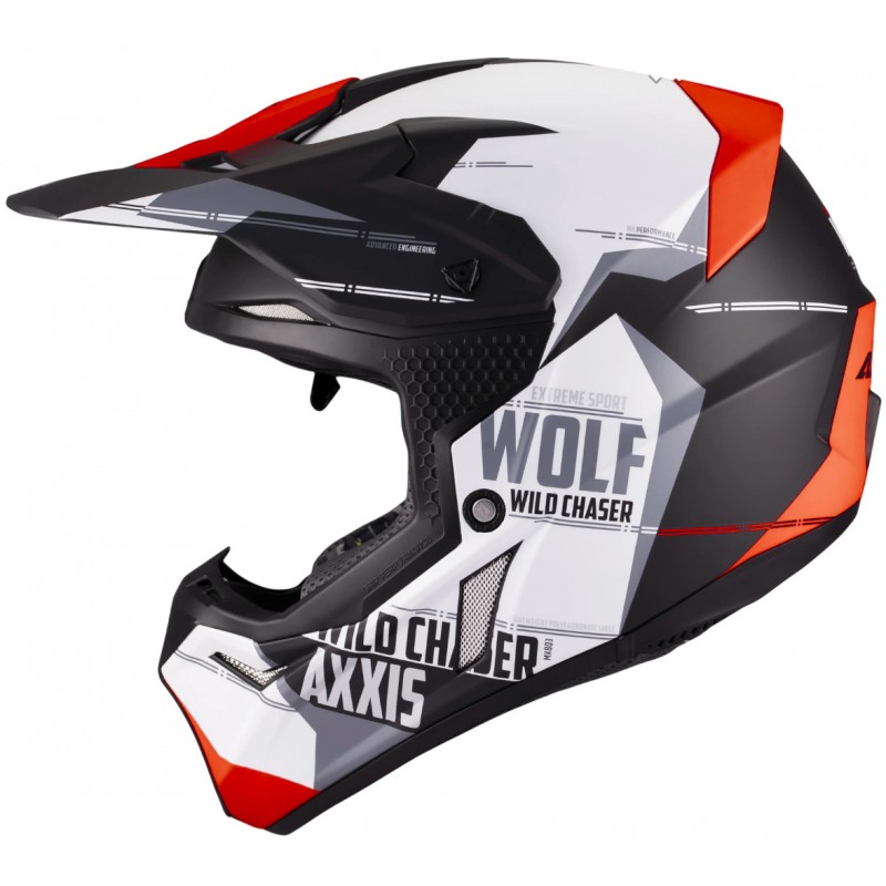 Мотошолом Axxis MX803B Wolf S Chaser B5 Matt