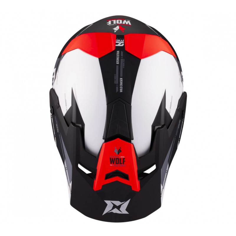 Мотошолом Axxis MX803B Wolf S Chaser B5 Matt