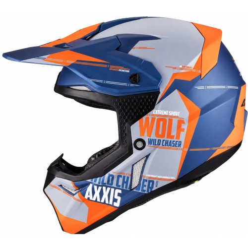 Мотошолом Axxis MX803B Wolf S Chaser C4 Matt