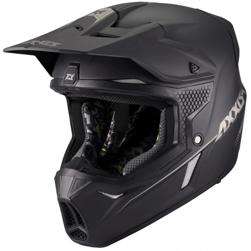 Мотошолом Axxis MX803B Wolf S Solid A1 Matt