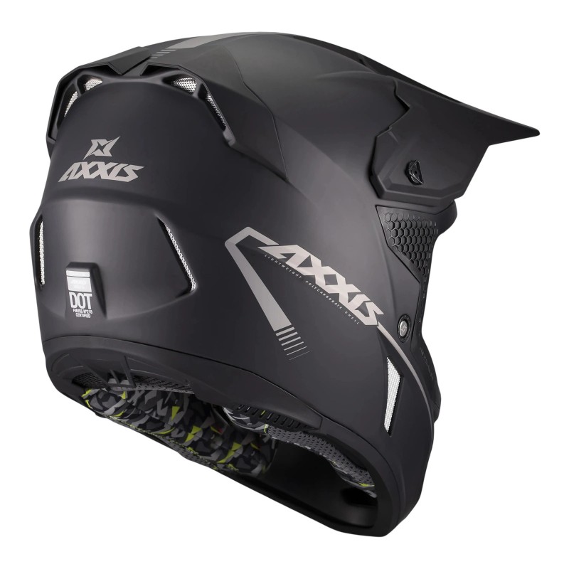 Мотошолом Axxis MX803B Wolf S Solid A1 Matt