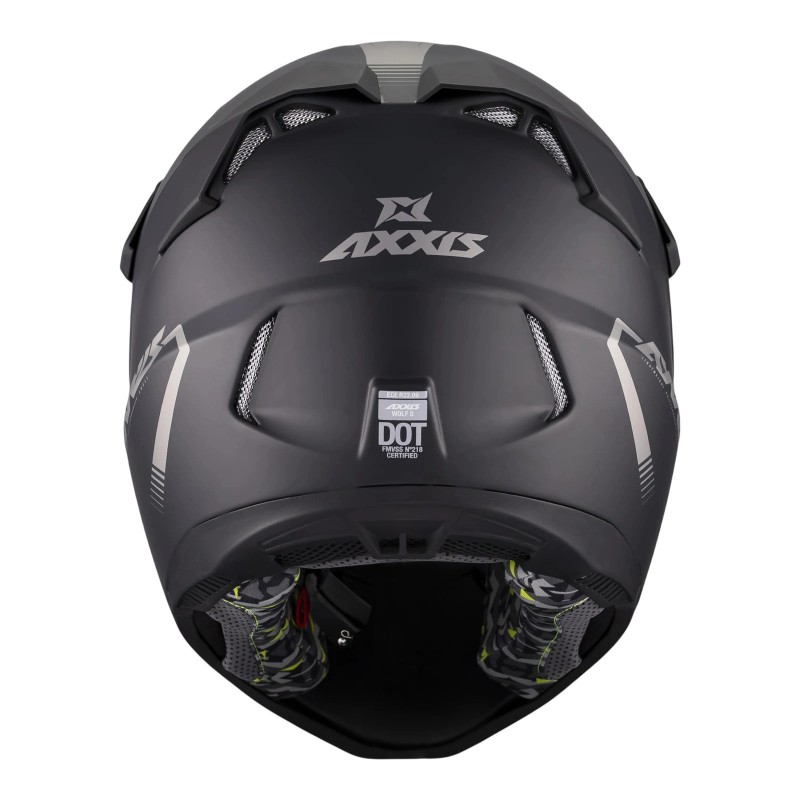 Мотошолом Axxis MX803B Wolf S Solid A1 Matt