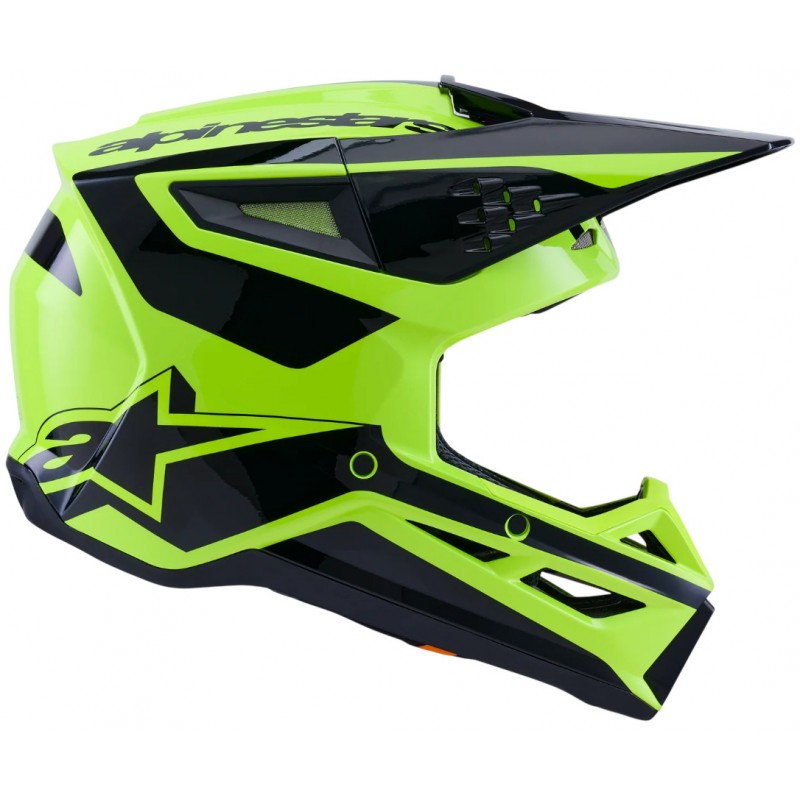 Мотошолом Alpinestars S-M3 Heat Yellow/Black