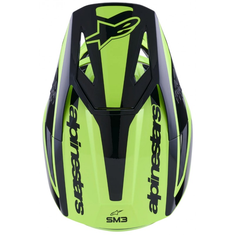 Мотошолом Alpinestars S-M3 Heat Yellow/Black