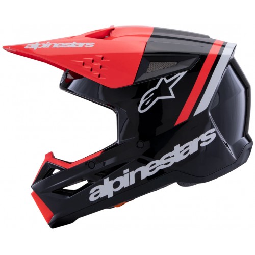 Мотошолом Alpinestars S-M3 Radium Black/Red/White