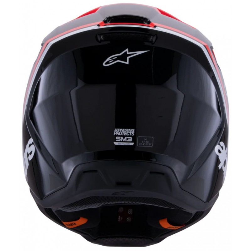 Мотошолом Alpinestars S-M3 Radium Black/Red/White
