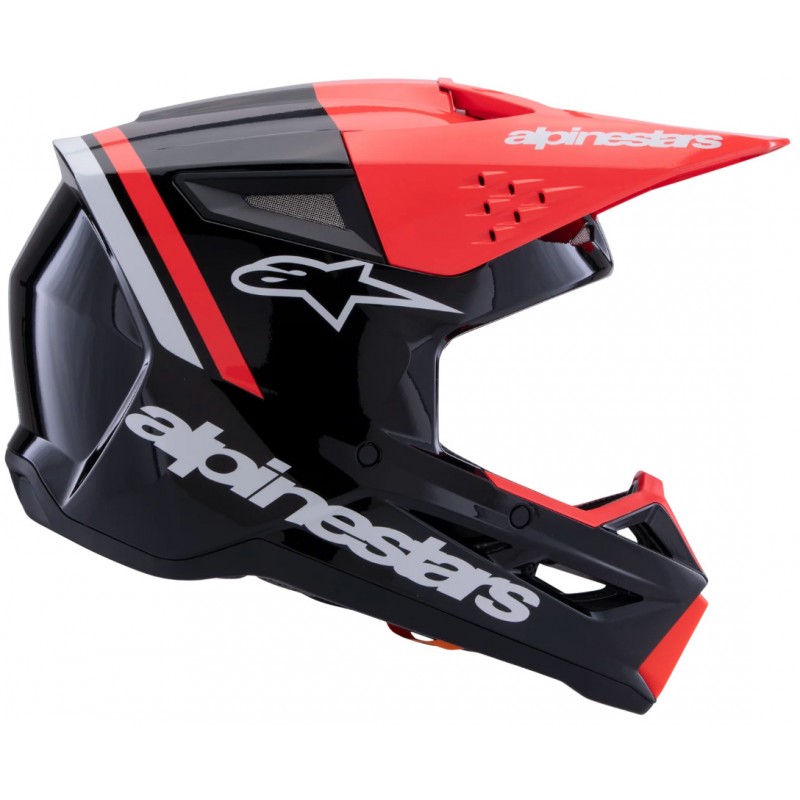Мотошолом Alpinestars S-M3 Radium Black/Red/White