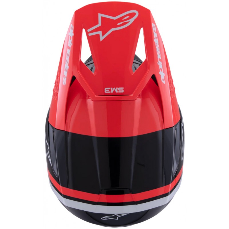 Мотошолом Alpinestars S-M3 Radium Black/Red/White