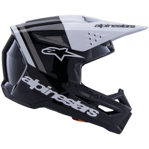 Мотошолом Alpinestars S-M3 Radium Black/White/Grey